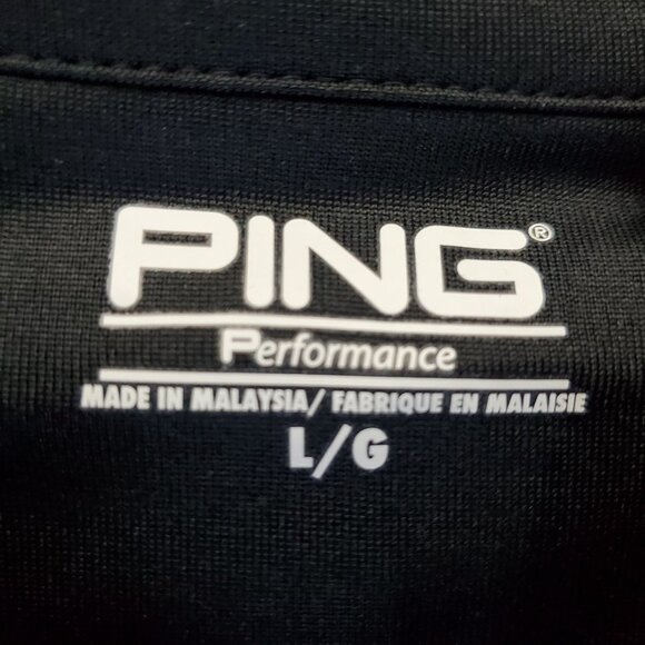Ping Shirt Mens Large Black Performance Polo Embroidered Razorback *NWT* - Picture 3 of 11